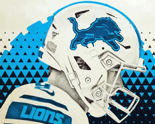 Detroit Lions Player Art paint by number