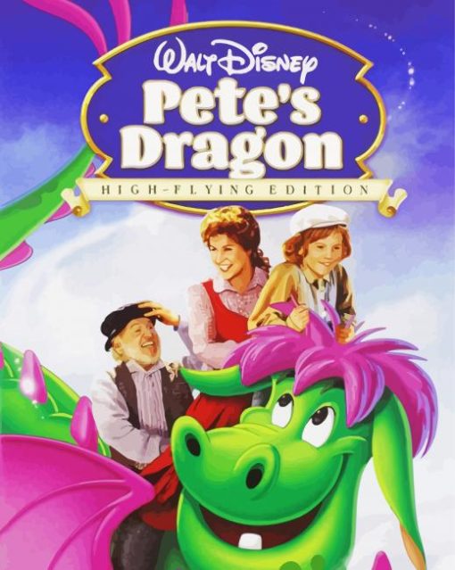 Disney Petes Dragon paint by number