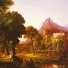 Dream Of Arcadia By Thomas Cole paint by number