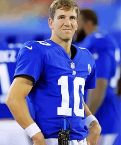 Eli Manning Footballer paint by number