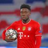 Football Player Alphonso Davies paint by number