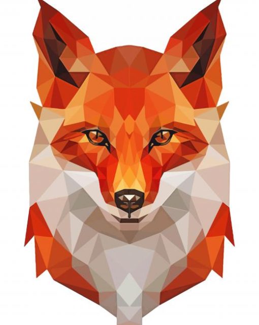 Fox Abstract paint by number
