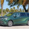 Green Toyota Sienna paint by number
