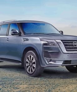 Grey Nissan Patrol Car paint by number