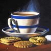 Hot Coffee And Biscuits paint by number