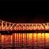 Howrah Bridge At Night paint by number