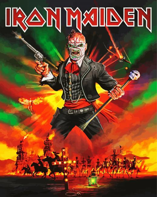 Iron Maiden Video Game paint by number