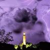 Lighthouse With Lightning Bolt paint by number