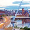 Londonderry Northern Ireland Peace Bridge paint by number