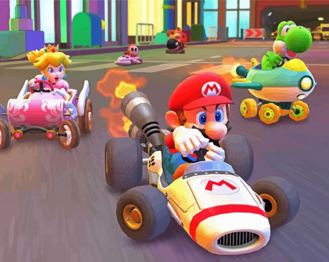 Mario kart paint by number