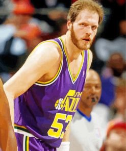 Mark Eaton American Player paint by number