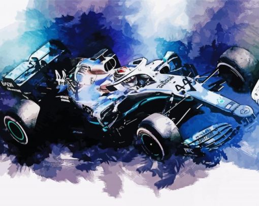 Mercedes F1 Art paint by number