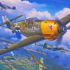 Messerschmitt Bf 109 Airplanes paint by number