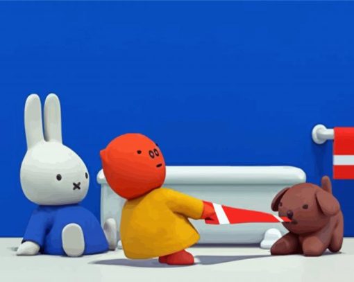 Miffy And Friends Animation paint by number