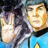 Mr Spock Vulcan Art paint by number