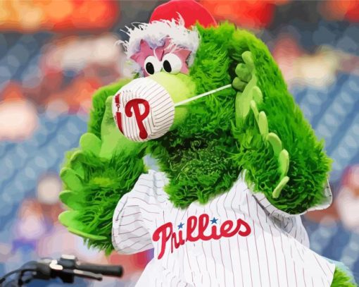 Phillie Phanatic Mascot paint by number