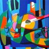 Playing Guitar By Marcel Mouly paint by number
