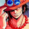 Portgas D Ace One Piece paint by number