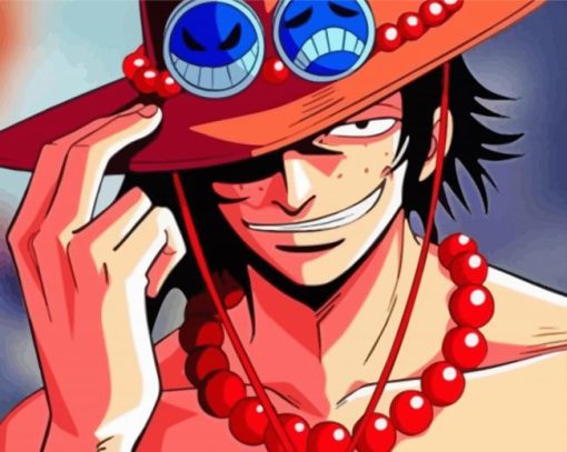 Portgas D Ace One Piece paint by number