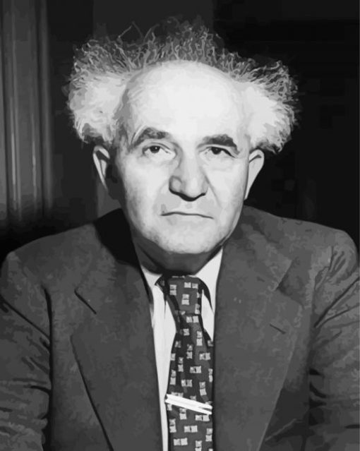 Prime Minister David Ben Gurion paint by number