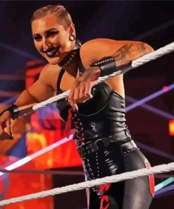 Professional Wrestler Rhea Ripley paint by number