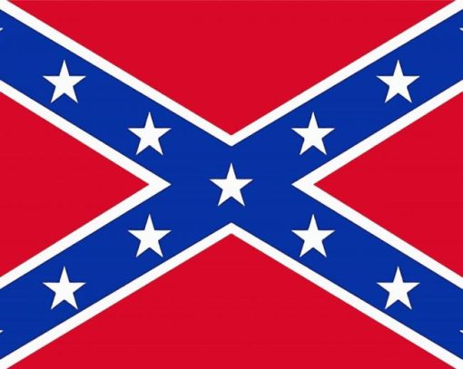 Rebel Flag paint by number
