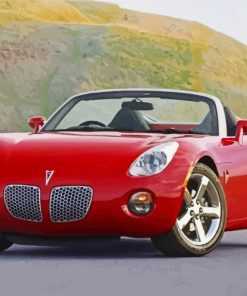 Red Saturn Sky Car paint by number