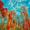 Roller Coasters paint by number