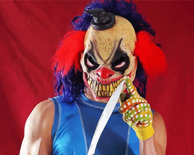 Scary Clowns paint by number