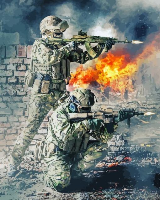 Special Forces Art paint by number