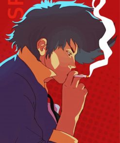 Spike Spiegel Smoking paint by number