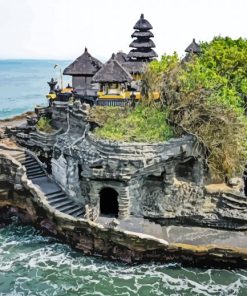 Tanah Lot Temple paint by number