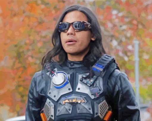 The Flash Character Cisco Ramon paint by number