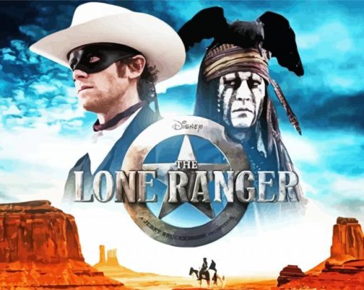 The Lone Ranger paint by number