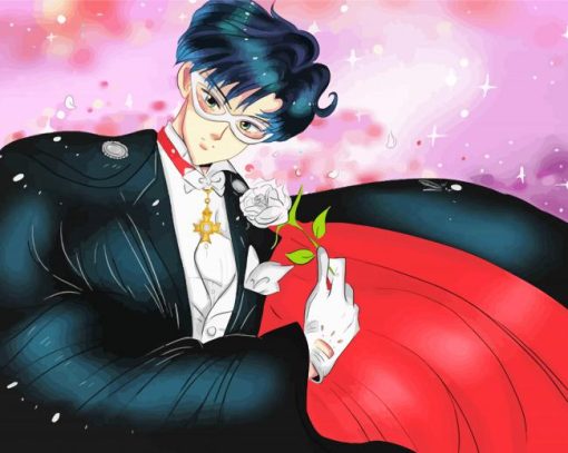 Tuxedo Mask Cartoon paint by number