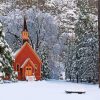 Winter Church paint by number