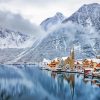 Winter Alps Landscape paint by number