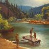 Aesthetic Summer At The Lake Art paint by number