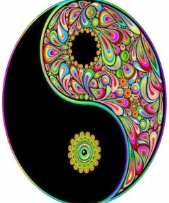 Aesthetic Yin Yang Mandala paint by number