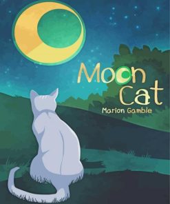 Cat Moon paint by number