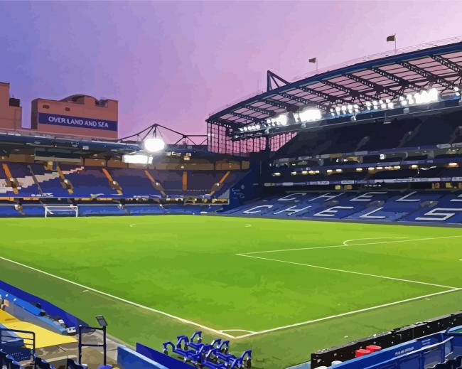 Chelsea Stamford Bridge paint by number