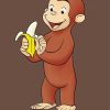 Cute Curious George paint by number