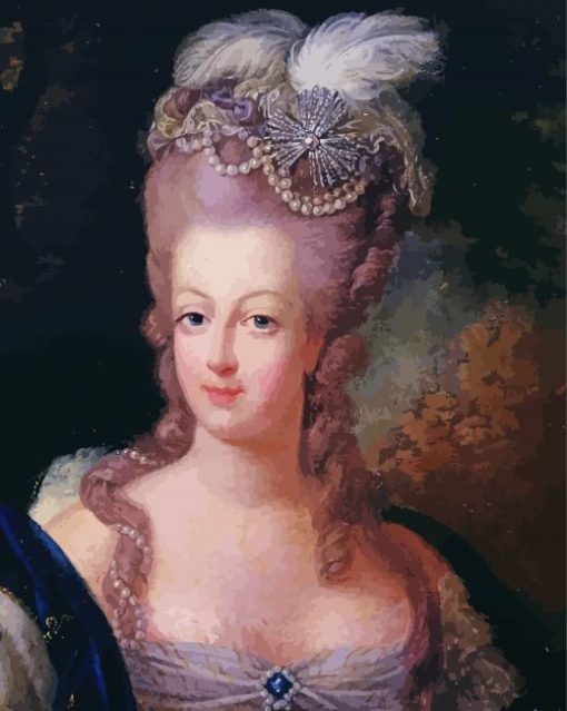 Gorgeous Marie Antoinette Art paint by number