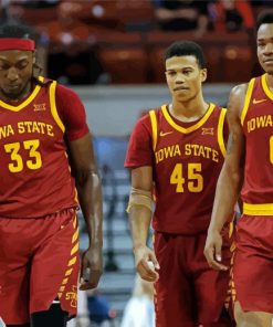 Iowa State Cyclones Basketball Players paint by number