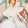 Lady In White Gerda Wegener paint by number
