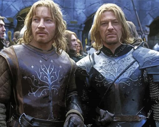 Lord Of The Rings Boromir Characters paint by number