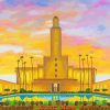 Los Angeles Temple paint by number