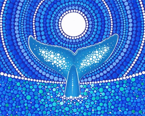 Mandala Whale Art paint by number