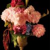 Pink Old Masters Flowers paint by number