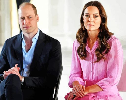Prince William And kate paint by number